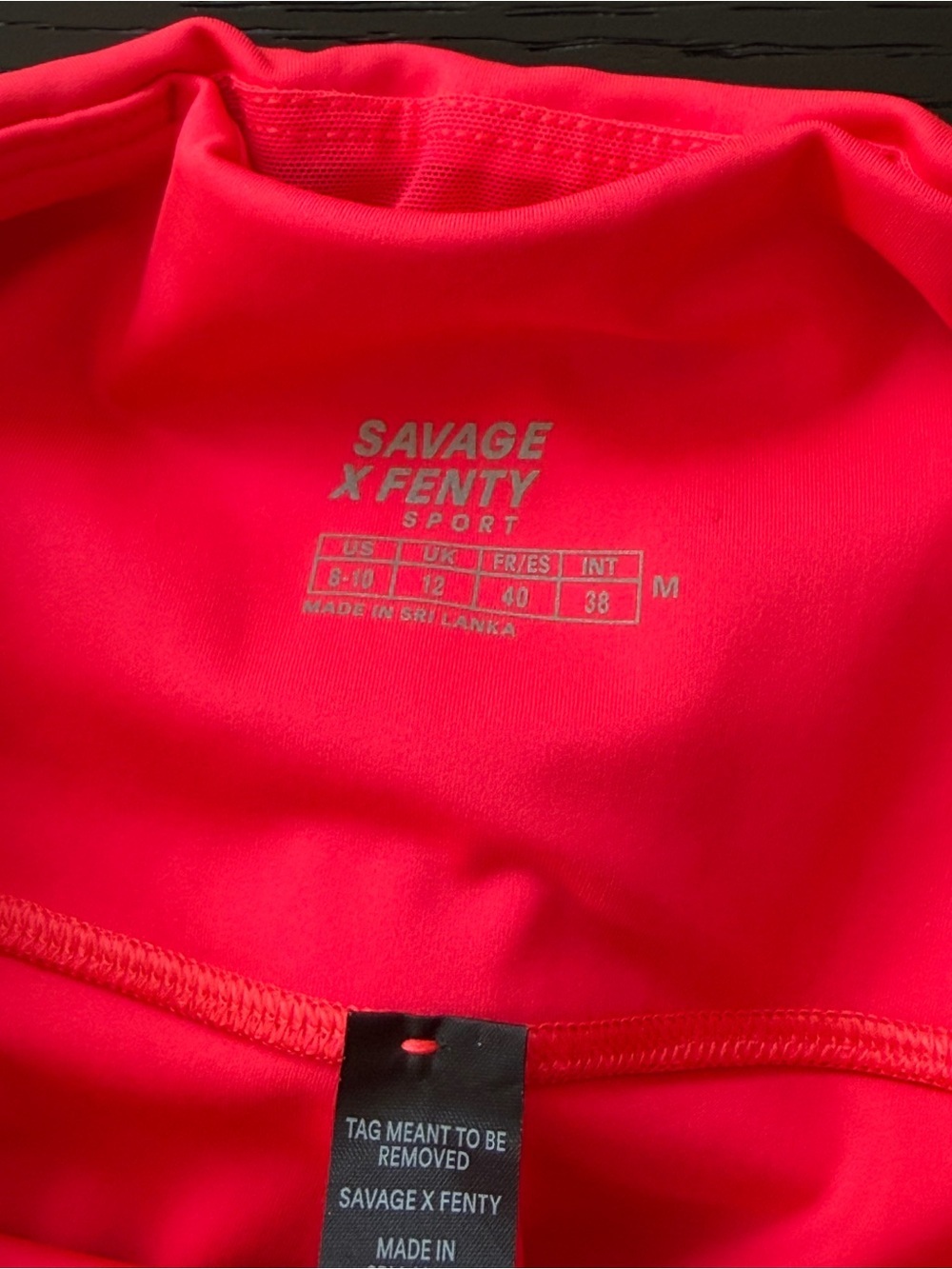 SAVAGE X FENTY Leggings Sky-Hi High Waist Stretch Pant Pocket Coral - Picture 4 of 8